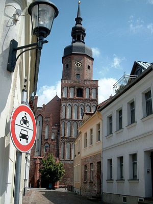 Blick auf die Spremberger Kreuzkirche