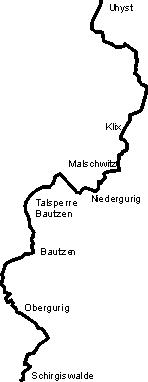 Streckenübersicht Uhyst-Schirgiswalde
